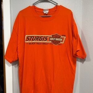 Harley-Davidson Orange Short Sleeve Tee